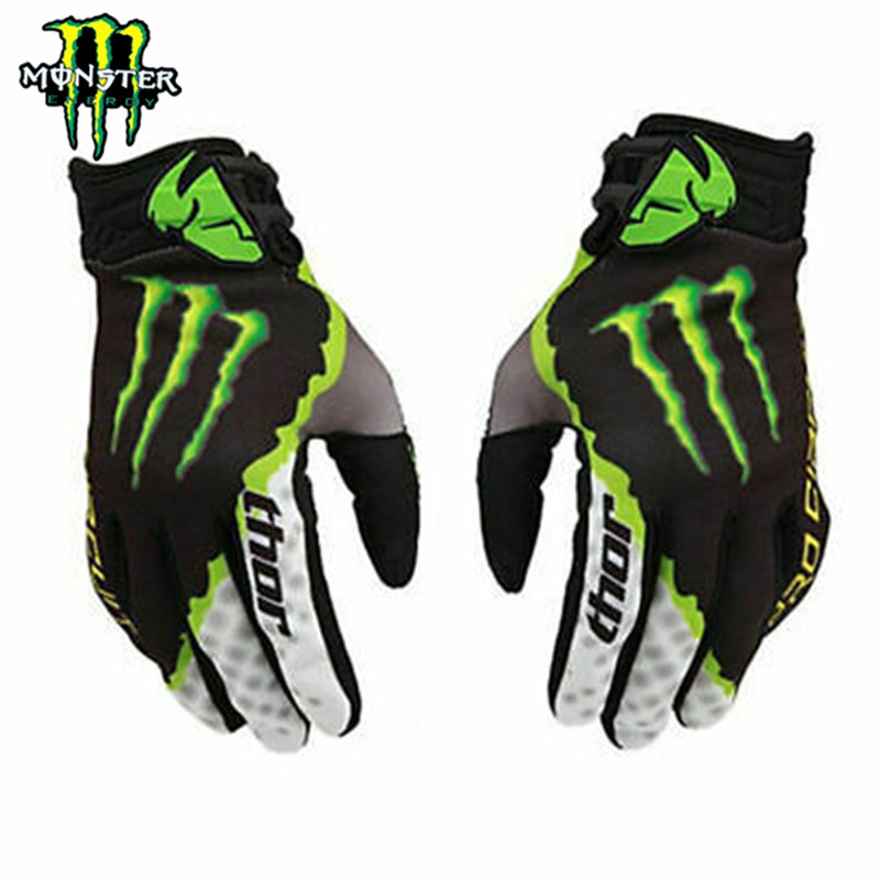 Monster Energy Gloves Naujas visureigio motociklo važiavimas kalnų dviračiu pirštinės Fitness Unisex žiemos daugiaspalvis plento dviratis
