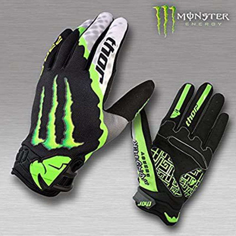 Monster Energy Gloves Naujas visureigio motociklo važiavimas kalnų dviračiu pirštinės Fitness Unisex žiemos daugiaspalvis plento dviratis