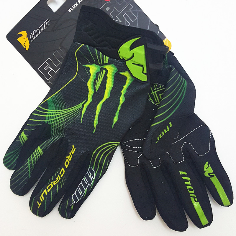 Monster Energy Gloves Naujas visureigio motociklo važiavimas kalnų dviračiu pirštinės Fitness Unisex žiemos daugiaspalvis plento dviratis