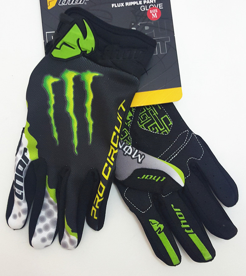 Monster Energy Gloves Naujas visureigio motociklo važiavimas kalnų dviračiu pirštinės Fitness Unisex žiemos daugiaspalvis plento dviratis