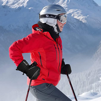 Savior Зимни топли отопляеми ски ръкавици Зимни ръкавици за сноуборд Ветроустойчиви Водоустойчиви Мъже Жени Термални ръкавици за моторни шейни Външни