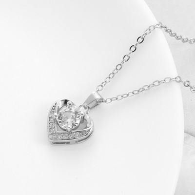 Безплатна доставка Гореща разпродажба, модно сърце, цирконий, пръстен, обеца, колие, сватбена булчинска елегантен циркониев комплект бижута, подарък за Свети Валентин