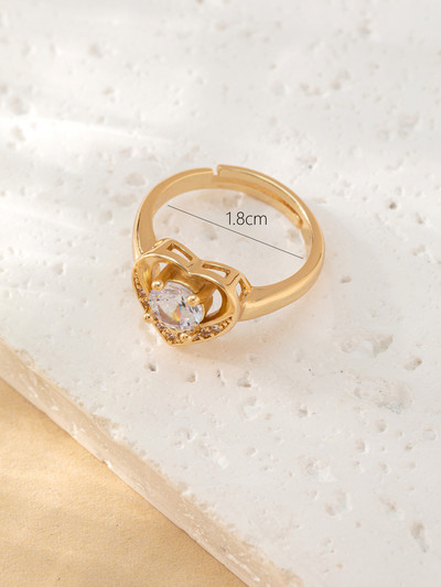 Безплатна доставка Гореща разпродажба, модно сърце, цирконий, пръстен, обеца, колие, сватбена булчинска елегантен циркониев комплект бижута, подарък за Свети Валентин