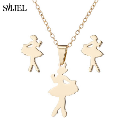 Familie Mama Tata Copil Colier pandantiv Colier Ziua Mamei Bijuterii din oțel inoxidabil pentru femei Cercei pentru mamă însărcinată Cadouri de dragoste