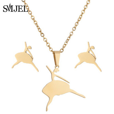 Familie Mama Tata Copil Colier pandantiv Colier Ziua Mamei Bijuterii din oțel inoxidabil pentru femei Cercei pentru mamă însărcinată Cadouri de dragoste