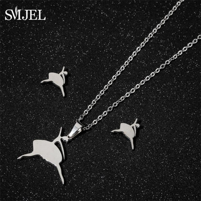 Familie Mama Tata Copil Colier pandantiv Colier Ziua Mamei Bijuterii din oțel inoxidabil pentru femei Cercei pentru mamă însărcinată Cadouri de dragoste