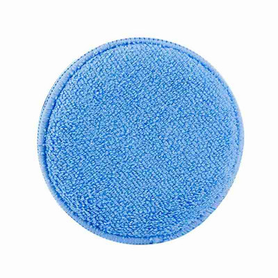 Blue Car Waxing Waxing Burete 5 inch pentru epilare rotund tort Burete de lustruire si epilare cu ceara din microfibra Burete auto