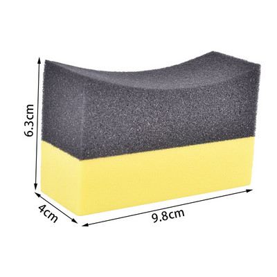1PC Burete de curățare cu ceară PE pentru curățarea interioară a mașinii Instrument multifuncțional de curățare pentru epilare cu ceară, ștergerea colțurilor, ceară reziduală, perie de burete PE