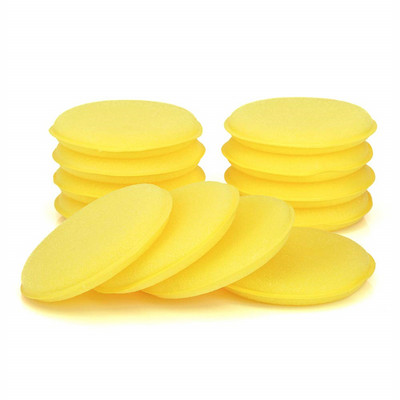 12 tk 6 tk autovaha aplikaator ümmarguse kujuga käsnaga vahatav poleerimisvaht ülipehmed padjad puhastele autodele laos olevatele puhastustööriistadele