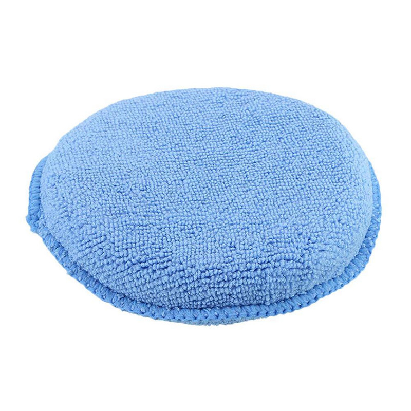 Tampon rotund pentru curățarea mașinii Accesorii pentru vehicule pentru curățarea mașinii Aplicator de spumă Ceară de mașină Burete de praf Îndepărtați tampon de lustruit pentru îngrijirea auto, 2 buc.
