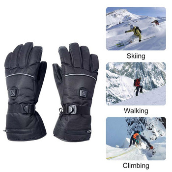 Зимни термични ръкавици Водоустойчиви електрически нагреваеми ръкавици Захранвани от батерии за ски катерене Отоплящи ръкавици