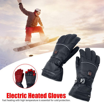 Зимни термични ръкавици Водоустойчиви електрически нагреваеми ръкавици Захранвани от батерии за ски катерене Отоплящи ръкавици
