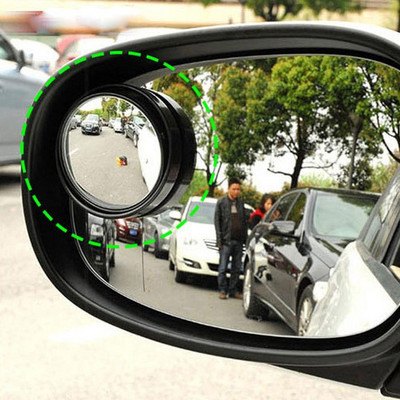 1 чифт странични огледала за камиони Водоустойчиво огледало за мъртва точка за кола Кръгло изпъкнало широкоъгълно бебешко автоматично огледало за обратно виждане Аксесоари