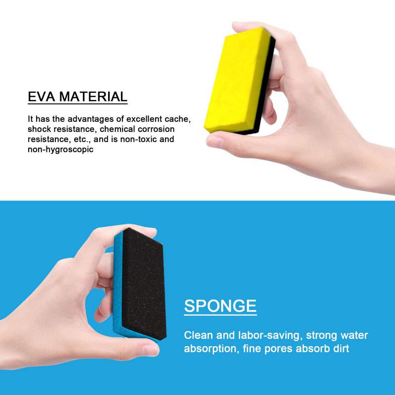 Ceară de mașină Lac pentru depilare Burete Balsam Glazură Nano Ceară Tampoane aplicatoare de strat Bureți Curățare și întreținere intensivă automată