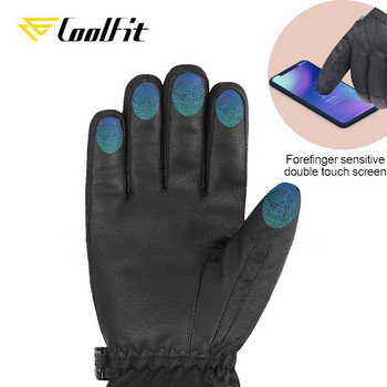 Γάντια σκι Coolfit Αδιάβροχα γάντια με λειτουργία οθόνης αφής Θερμικά γάντια Snowboard Ζεστά γάντια χιονιού Γάντια για το χιόνι Ανδρικά Γυναικεία