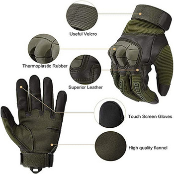 Οθόνη αφής Tactical Full Finger Gloves Military Paintball Shooting Airsoft Combat Εργασία Οδήγηση Ιππασία Κυνήγι Γάντια Άνδρες Γυναίκες