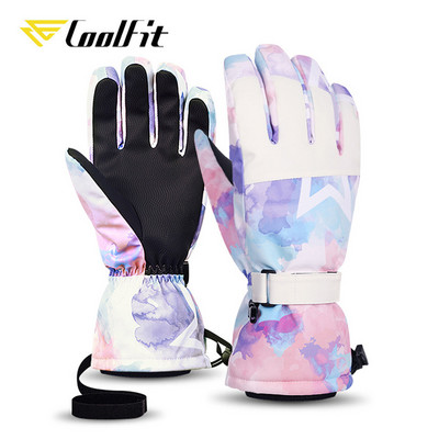 Coolfit Bărbați Femei Mănuși de schi de iarnă Mănuși de snowboard ultraușoare impermeabile pentru motocicletă Călărie pe zăpadă Păstrați căldura Mănuși rezistente la vânt