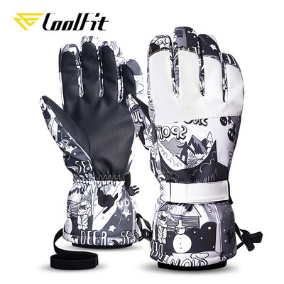 Coolfit Bărbați Femei Mănuși de schi de iarnă Mănuși de snowboard ultraușoare impermeabile pentru motocicletă Călărie pe zăpadă Păstrați căldura Mănuși rezistente la vânt