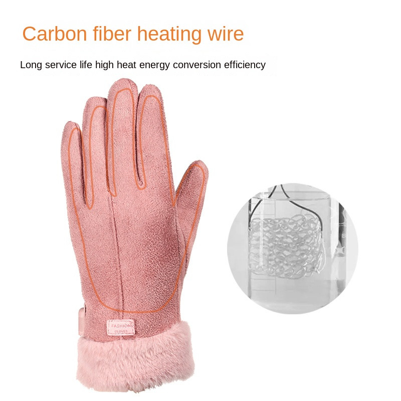 Įkraunamos elektra valdomos šildomos pirštinės Vyriškos moteriškos Baterijos maitinamos šilumos pirštinės žieminės vėjui atsparios šildomos pirštinės slidinėjimui
