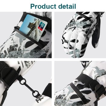 X-TIGER Χειμερινά γάντια σκι Αδιάβροχα ζεστά γάντια ποδηλασίας μοτοσικλέτας Γάντια Snowboard Snow Gloves Αντιανεμικά γάντια με οθόνη αφής fleece