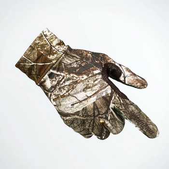 Бионични камуфлажни бързосъхнещи еластични ловни ръкавици със сензорен екран, дишащи, пълни пръсти, слънцезащита, стрелба, велосипедни ръкавици
