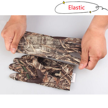 Bionic Camouflage Quick-Dry ελαστικά γάντια κυνηγιού Οθόνη αφής αναπνεύσιμη πλήρη δάχτυλα αντηλιακή προστασία Γάντια σκοποβολής ποδηλασίας