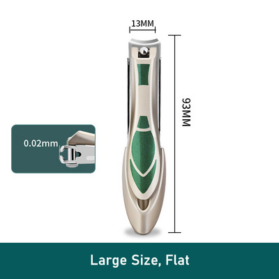 Tăiător de unghii anti stropire cu pilă Manichiură din oțel inoxidabil pentru tăierea unghiilor încarnate tare Cutter lărgește instrumente de foarfece durabile
