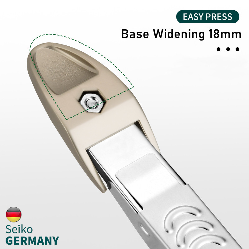 Tăiător de unghii anti stropire cu pilă Manichiură din oțel inoxidabil pentru tăierea unghiilor încarnate tare Cutter lărgește instrumente de foarfece durabile