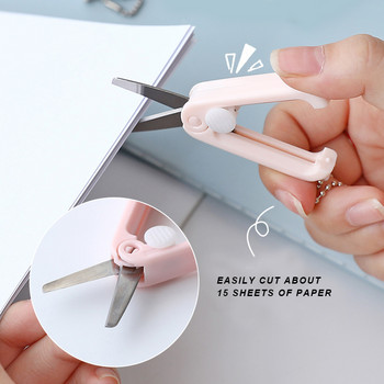 2022 г. Забавни инструменти за момиче Мини преносими ножици за нокти Ученическа креативност Прибиращи се сгъваеми многофункционални безопасни сладки ножици