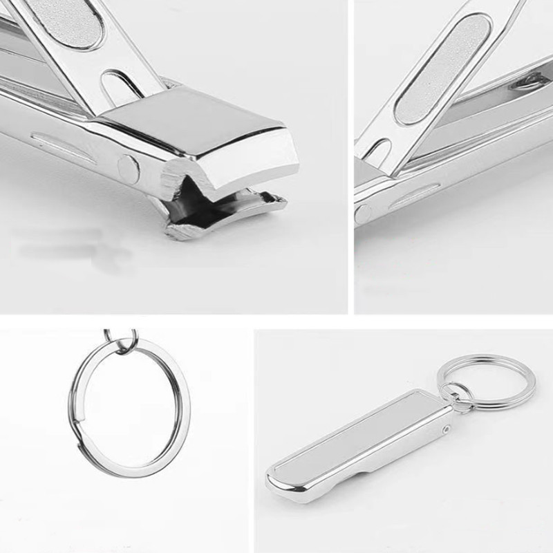 Aparat de tuns unghii multifuncțional Instrumente de manichiură Trimmer de unghii Clape de unghii din oțel carbon cu breloc Produse de transport gratuit