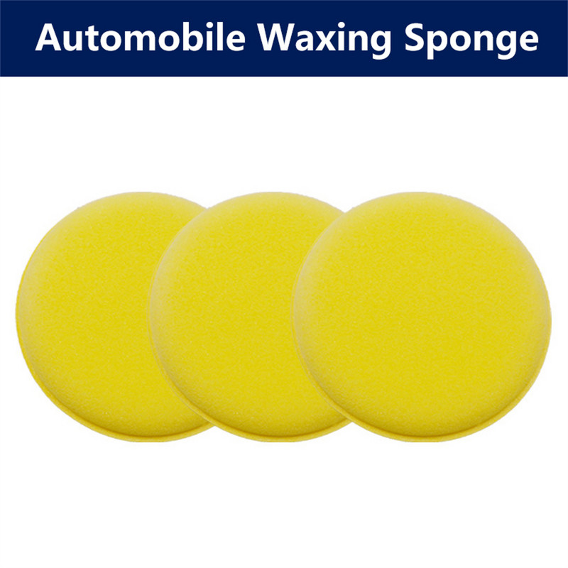 Automobilių didelio tankio vaškavimo poliravimo putomis valymo kempinė, detalizuojanti aplikatoriaus padėkliuką, kietėjimo ir poliravimo kempinė Automobilių vaškavimo automobilių įrankiai
