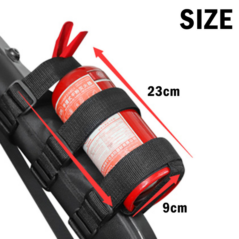 Reguliuojamas gesintuvo tvirtinimo dirželis Oxford Cloth Car Roll Bar gesintuvo laikiklio diržas, skirtas Jeep Wrangler TJ JK JL 1997-2018