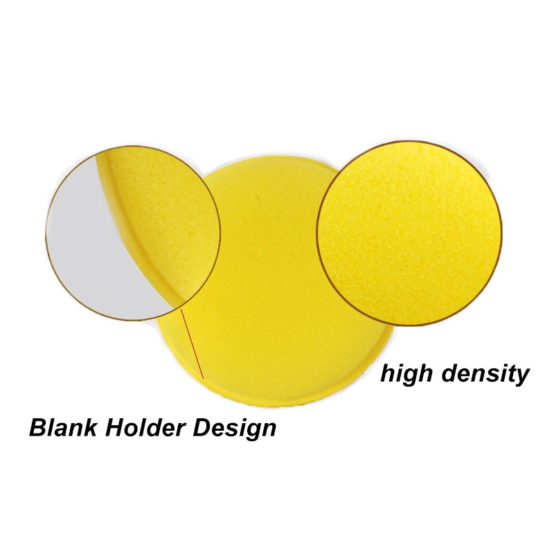 12 bucăți/lot aplicator de ceară cu burete de spumă pentru mașină, instrumente rotunde de curățare, accesorii pentru burete de îngrijire lustruit cu ceară manual, lustruit cu cristal.