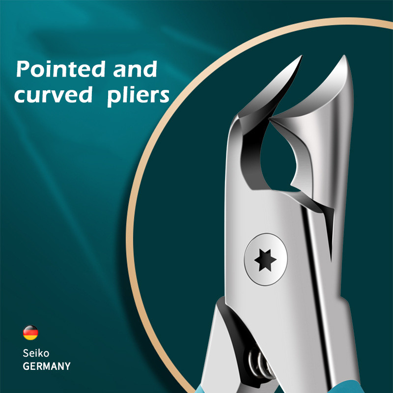 Nagų kirpimo mašinėlė nerūdijančio plieno įaugusių nagų kirpimo mašinėlė Puikiai pjausto storus ir kietus nagus Pedikiūro manikiūro įrankis