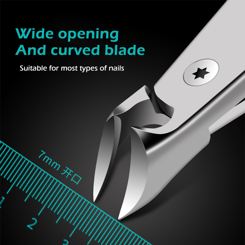 Nagų kirpimo mašinėlė nerūdijančio plieno įaugusių nagų kirpimo mašinėlė Puikiai pjausto storus ir kietus nagus Pedikiūro manikiūro įrankis