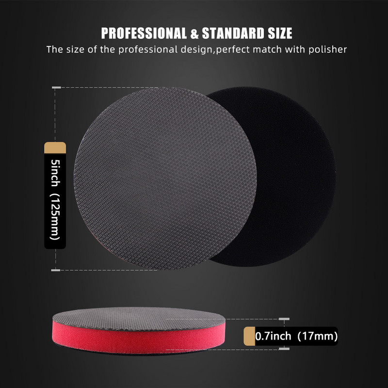 (Vânzare unică) SPTA 3"/5"/6" Spălătorie de mașini Magic Clay Detaliere Burete Pad Unelte de lustruit Curățarea mașinii Aplicator de ceară Îngrijirea vopselei