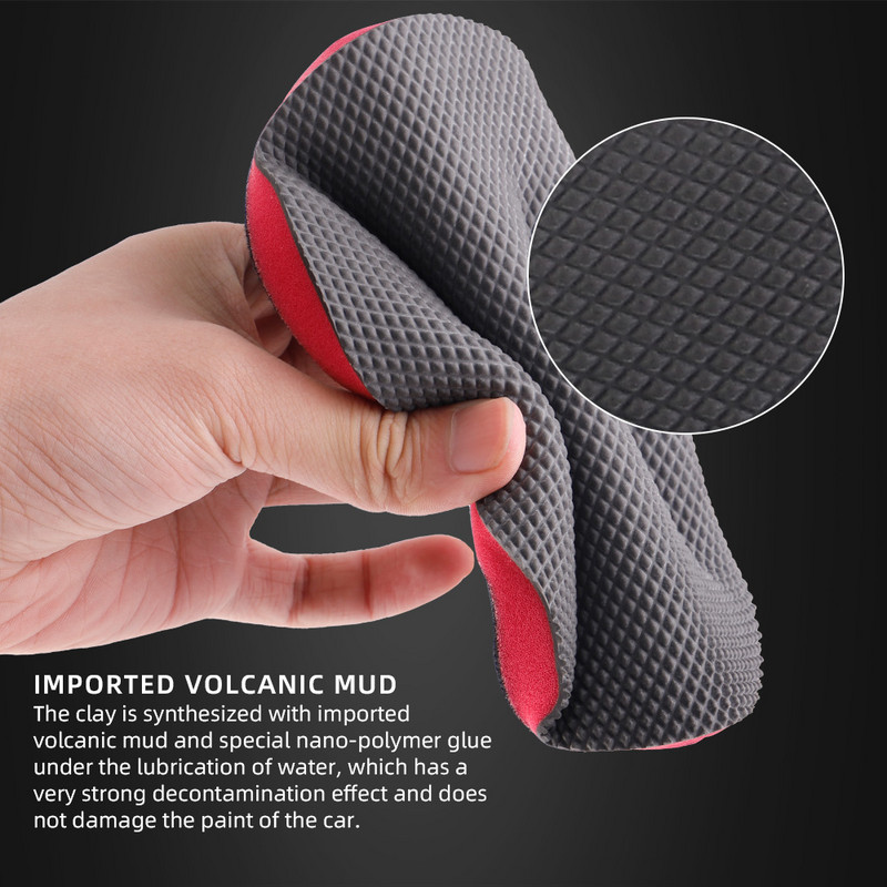 (Vânzare unică) SPTA 3"/5"/6" Spălătorie de mașini Magic Clay Detaliere Burete Pad Unelte de lustruit Curățarea mașinii Aplicator de ceară Îngrijirea vopselei