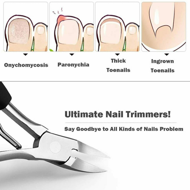 Clește pentru olecran mare Clipper Clippers speciale Set de manichiură Dispozitiv de tăiat unghii pentru degetele de oțel pentru adulți Pedichiură Instrumente pentru unghii