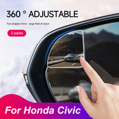 Pentru Honda Civic 2 buc oglindă auto HD Blind Spot Oglindă reglabilă la 360 de grade oglindă retrovizoare convexă pentru parcare pentru vehicule