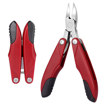 Oštra škarica za nokte od nehrđajućeg čelika Škare za zanoktice Trimer Manikura Pedikura Kliješta Rezač orlovog kljuna Protuklizni alati za nail art