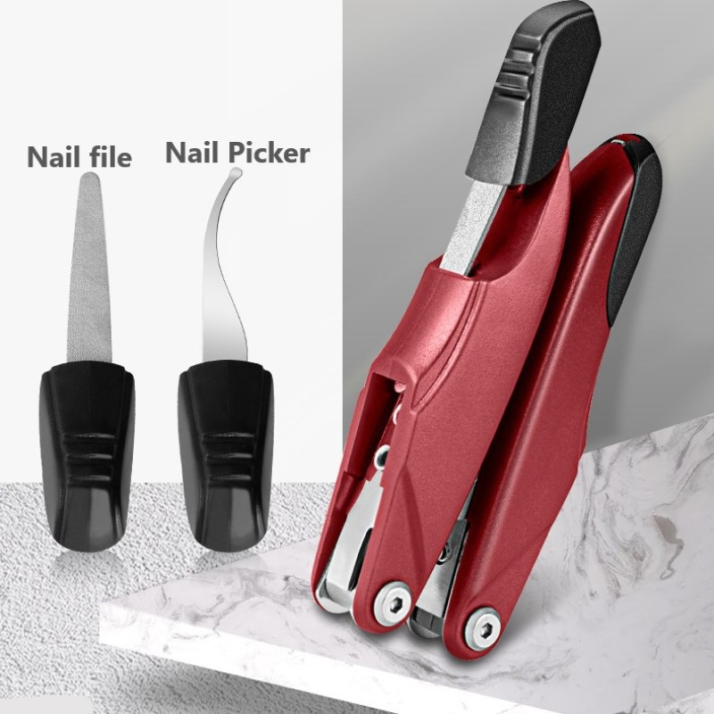 Oštra škarica za nokte od nehrđajućeg čelika Škare za zanoktice Trimer Manikura Pedikura Kliješta Rezač orlovog kljuna Protuklizni alati za nail art