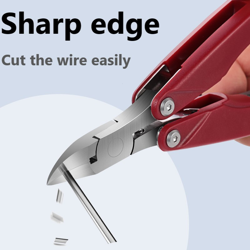 Oštra škarica za nokte od nehrđajućeg čelika Škare za zanoktice Trimer Manikura Pedikura Kliješta Rezač orlovog kljuna Protuklizni alati za nail art