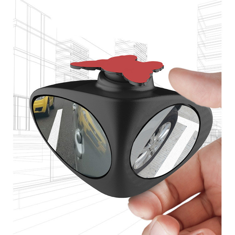 Oglindă convexă pentru unghi orb pentru mașină, rotativă la 360 de grade, pe 2 laturi, oglindă exterioară pentru parcare pentru vedere din spate, accesorii de siguranță, marșarier