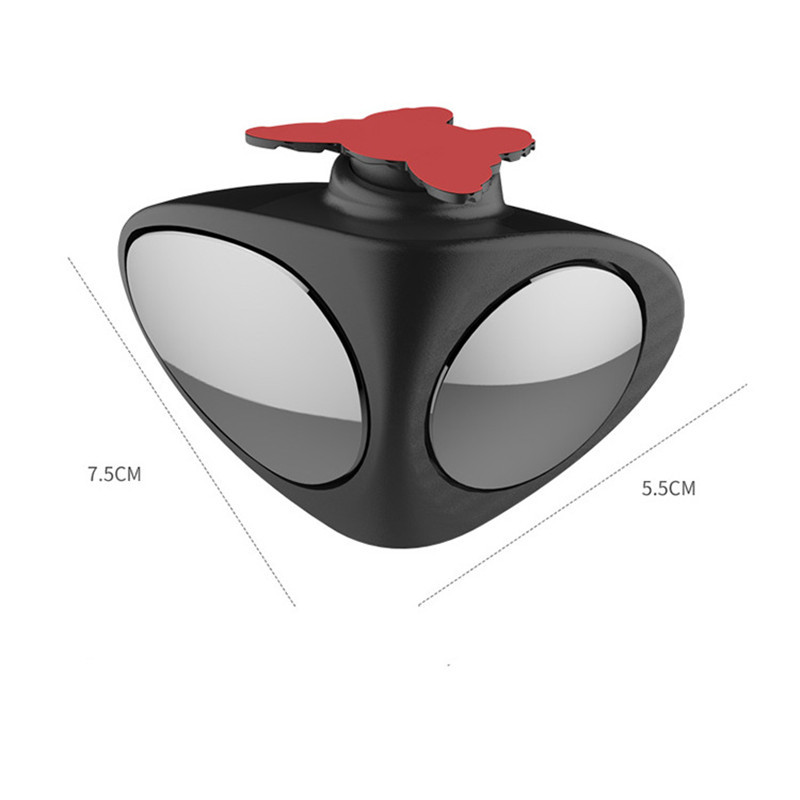 Oglindă convexă pentru unghi orb pentru mașină, rotativă la 360 de grade, pe 2 laturi, oglindă exterioară pentru parcare pentru vedere din spate, accesorii de siguranță, marșarier