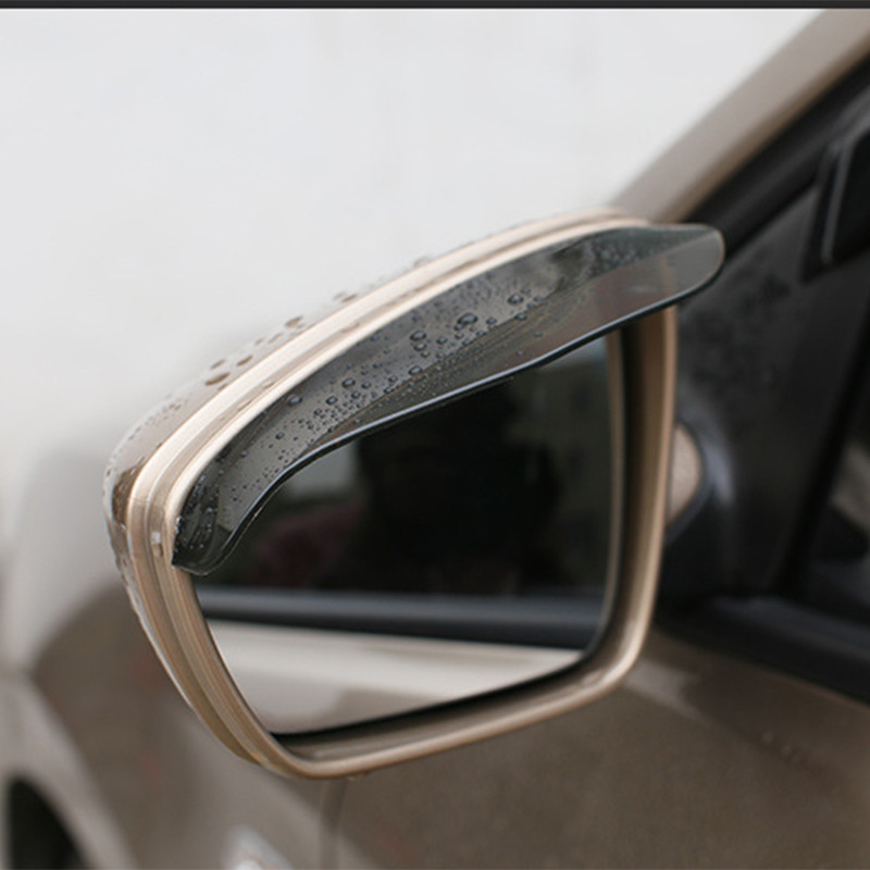 2 бр./компл. Автомобилно огледало за обратно виждане Водоустойчив сенник Дъждовни вежди Гъвкав протектор Автомобилен протектор за обратно виждане Страничен дъждобран Авточасти