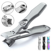 Dispozitive de tăiat unghii cu falcă lată din oțel inoxidabil cu deschidere pentru manichiură Cutter pentru unghii pentru unghii încarnate groase, instrumente pentru foarfece