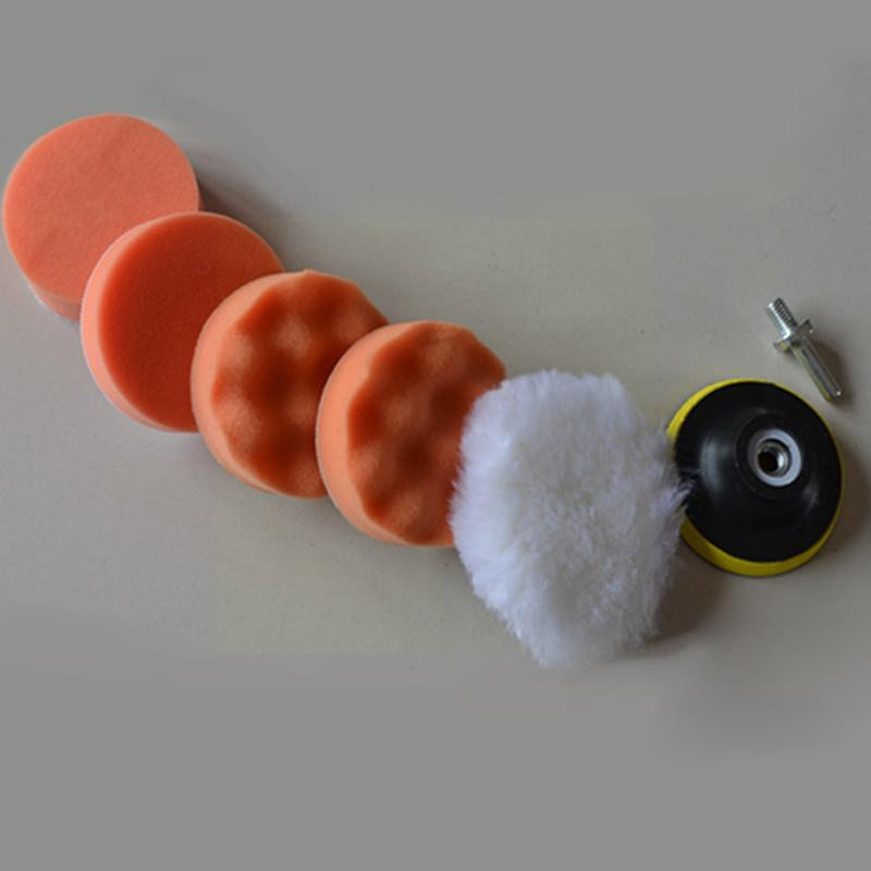 Konusna spužva za poliranje Komplet jastučića za poliranje Visoki sjaj Komplet jastučića za poliranje za mašinu za poliranje automobila sa stražnjim jastučićem Adapter za bušilicu L2O3