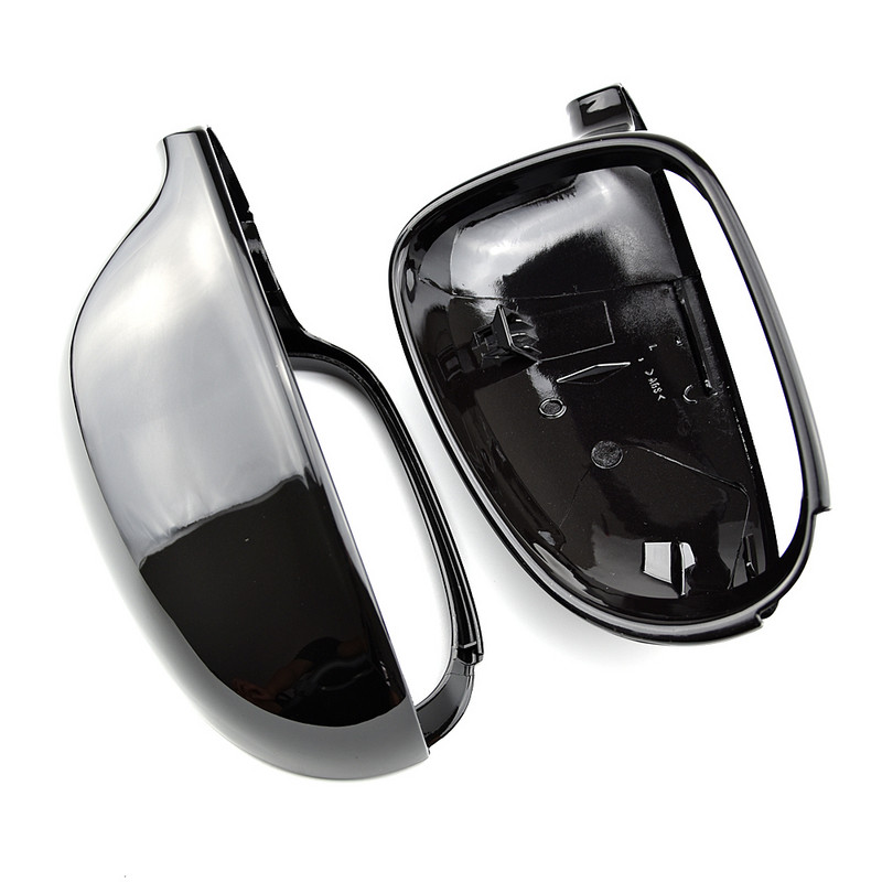 2PC Crna za VW GOLF 5 V MK5 GTI Jetta Passat B5.5 B6 EOS Sharan Superb bočno krilo stražnjeg retrovizora, zamjenske kapice školjke