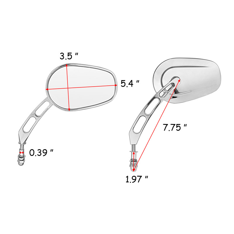 Oglinda retrovizoare laterala M8 Oglinda HD ajustabila pentru motocicleta Harley Sportster 883 1200 Dyna Softail Touring Road King /Glide CVO
