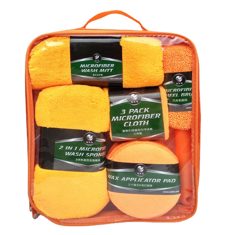 Komplet za brisanje automobila Ručnici od mikrovlakana Set alata za čišćenje Rukavice za automatsko pranje Maramice Posuda za vosak Spužva Četke za kotače Detalji automobila